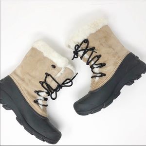 Sorel Water Resistant Suede Lace Up Boots - 8.5